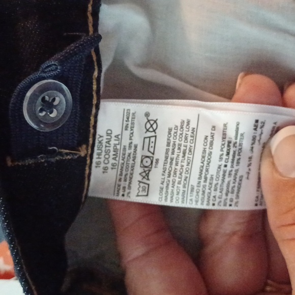 Old Navy jeans size 16 husky adjustable waist - Picture 4 of 5